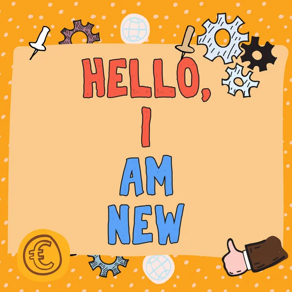 Handwriting Text Hello New Business Showcase Συστήνεται Μια Ομάδα Φρέσκος — Φωτογραφία Αρχείου