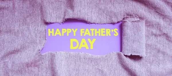 Écriture Affichant Texte Happy Fathers Day Business Vitrine Temps Année — Photo