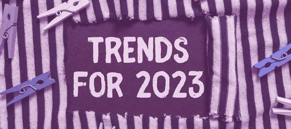2023 Için Yazısı Trendleri Yıl Çok Hızlı Popüler Olan Şeylerin — Stok fotoğraf