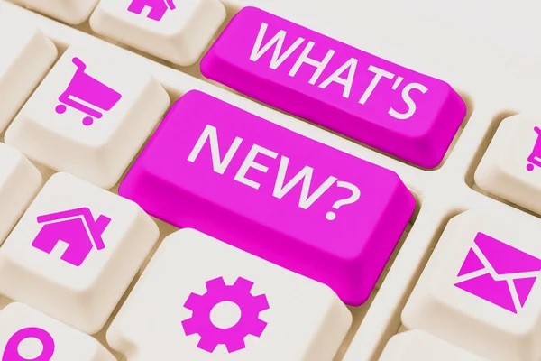 Whats New Business Approach Asking Latest Updates Trends Happening News — 스톡 사진