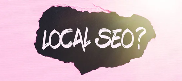 Lokale Seo Geschäftsidee Unglaublich Effektive Möglichkeit Ihr Nahes Geschäft Online — Stockfoto