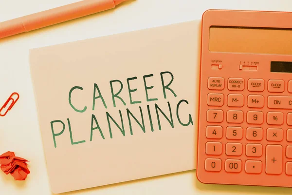 Conceptual Display Career Planning Word Individual Lifelong Process Setting Personal — Stock Photo, Image