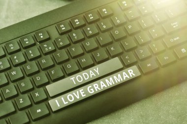Kavramsal başlık I Love Grammar, iş genel bakış sistemi ve dilin yapısı