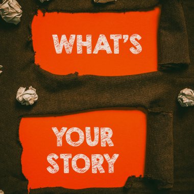 Kavramsal ekran Hikayeniz, Sözcükleriniz Birinden kendisini anlatmasını istediğinizde yazılır