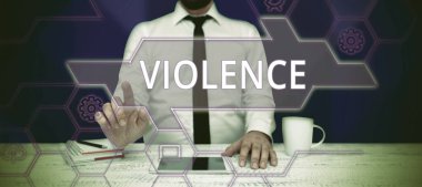 İlham veren metinler şiddet, iş konsepti fiziksel güç kullanımı zarar vermek, zarar vermek, zarar vermek veya yok etmek için