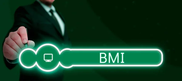 Podpis Koncepcyjny Bmi Word Method Estimating Body Fat Levels Based — Zdjęcie stockowe