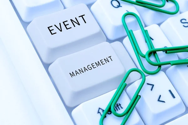 Conceptuele Weergave Event Management Woord Geschreven Special Occasion Schema Organisatie — Stockfoto