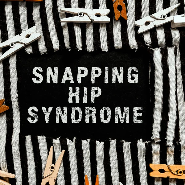 Handschrift Text Snapping Hip Syndrome Business Ansatz Hörbar Snap Oder — Stockfoto