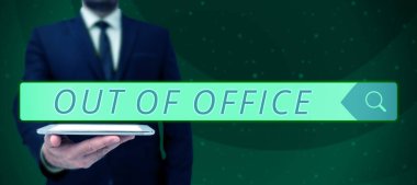 Ofis dışında, iş dışında, iş dışında hiç kimsenin dinlenme zamanı olmadığını gösteren bir mesaj.