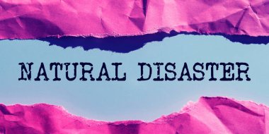 Metnin yazılması Doğal Afet kavramının doğada ve doğal nedenlerden meydana geldiği anlamına gelir.
