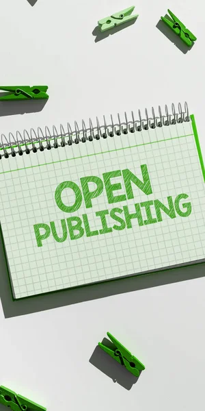 Text Caption Presenting Open Publishing Business Idea Online Access Many — Stock Photo, Image