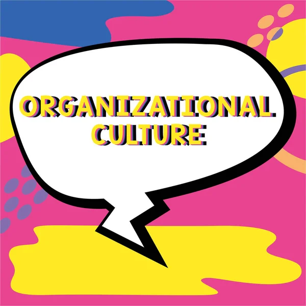 개념적 Organizational Culture Business Showcase 사람들 집단내에서 어떻게 작용하는지에 — 스톡 사진