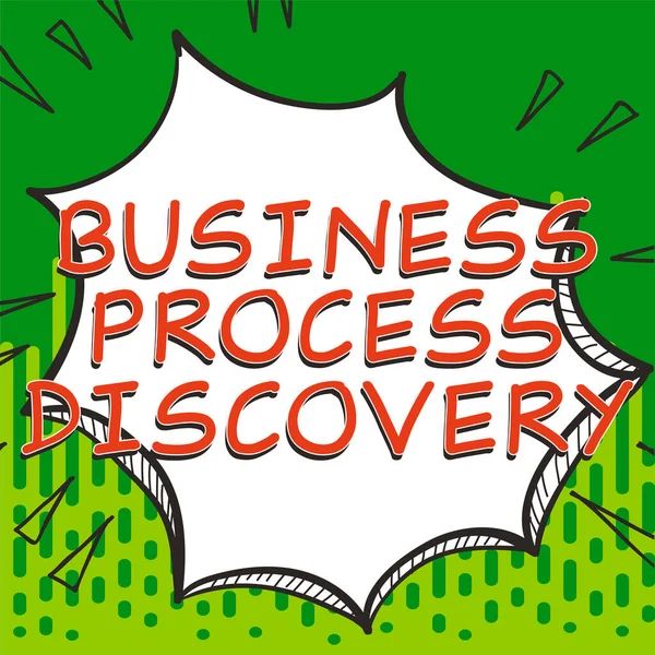 Konzeptionelle Bildunterschrift Business Process Discovery Konzept Das Implementiert Wird Ein — Stockfoto