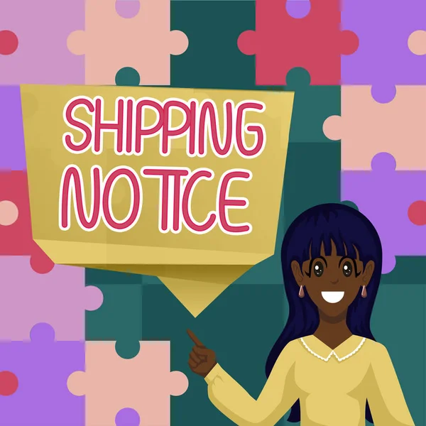 Sign Displaying Shipping Notice Internet Concept Ships Considered Collectively Especially — Stock Photo, Image