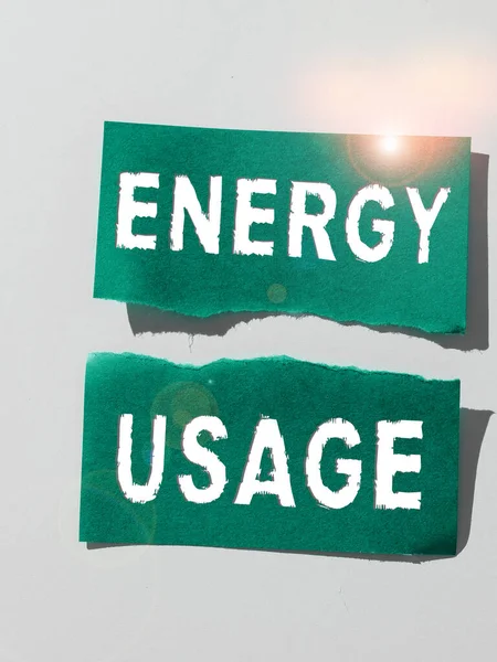 Bir Süreç Veya Sistemde Tüketilen Veya Kullanılan Enerji Miktarının Enerji — Stok fotoğraf