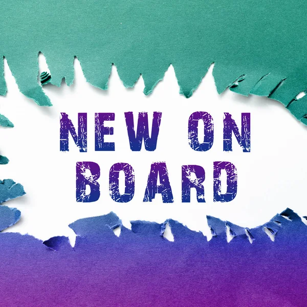 Conceptual Display New Board Word Welcome Team Współpraca Adaptacyjna Ktoś — Zdjęcie stockowe