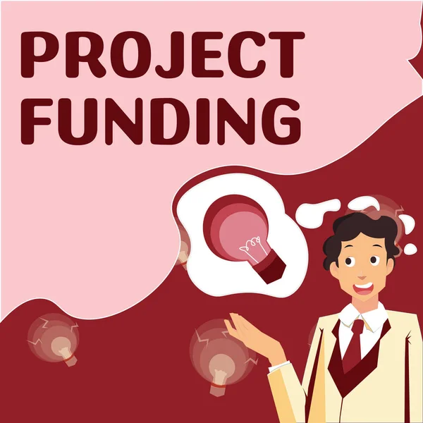 프로젝트 Funding 성공적으로 시작하기 시작에 컨셉트 — 스톡 사진