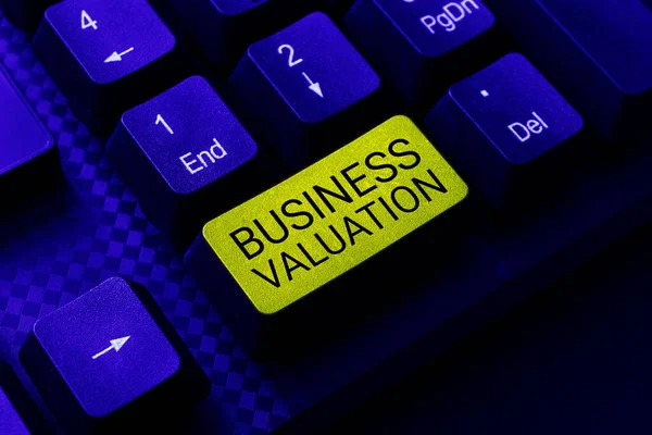 Inspiration showing sign Business Valuation, Word for determining the economic value of a whole business