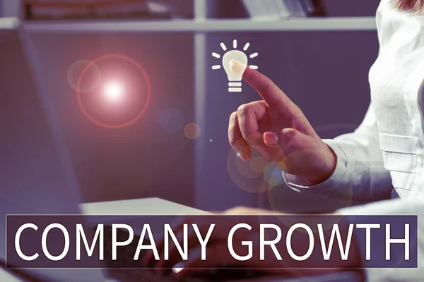 Legenda Conceitual Crescimento Empresa Ideia Negócio Uma Fase Longo Prazo — Fotografia de Stock