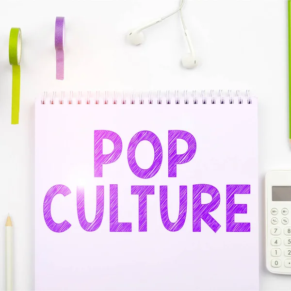Концептуальний Підпис Pop Culture Internet Concept Описує Спосіб Життя Смаки — стокове фото