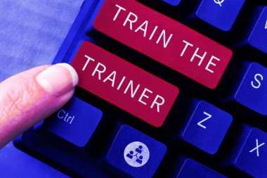 Eğitmen kavramsal manşet, eğitmen iş konsepti, akıl hocalığı öğretmek ya da diğerlerini eğitmek için tanımlanan iş konsepti