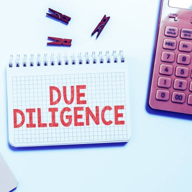 İlham kaynağı Diligence ve iş kavramını gösteren metin, anlaşma için diğer iş mülklerine zarar vermekten kaçınır