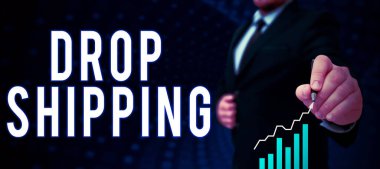 Konsept başlık Düşürme Nakliyat, bir üreticinin ürünlerini perakendeciye değil doğrudan müşteriye gönderme yaklaşımı