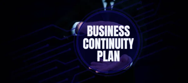Conceptual Caption Business Continuity Plan Business Concept Creating Systems Prevention — Stock fotografie