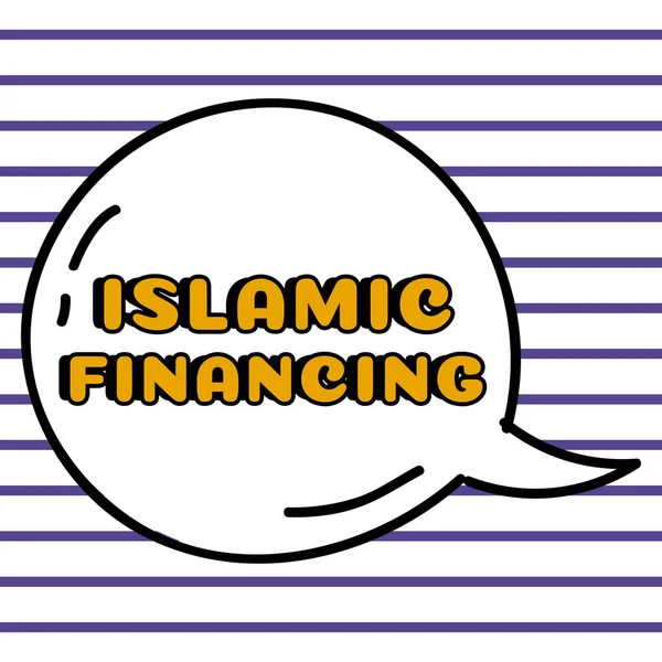Scrittura Visualizzando Testo Finanziamento Islamico Business Overview Attività Bancarie Investimenti — Foto Stock