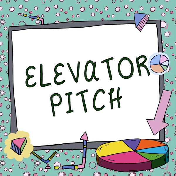 Inspiration Zeigt Wirkung Elevator Pitch Business Approach Ein Überzeugendes Verkaufsgespräch — Stockfoto