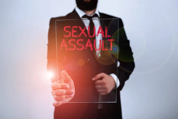 Fogalmi Megjelenítés Szexuális Bántalmazás Üzleti Kirakat Emberi Szexualitással Anatómiával Kapcsolatos — Stock Fotó