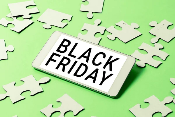 Conceptual Display Black Friday Word Written Day Holiday Thanksgiving Shopping — Stock Photo, Image