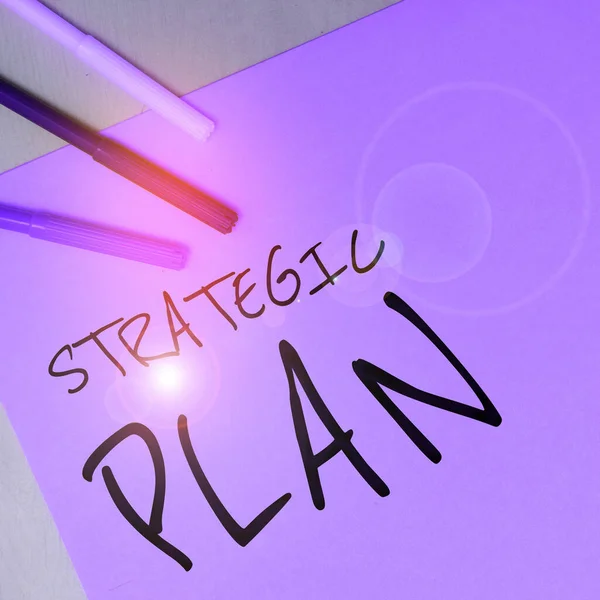 Konceptualny Plan Strategiczny Word Proces Definiowania Strategii Podejmowania Decyzji — Zdjęcie stockowe