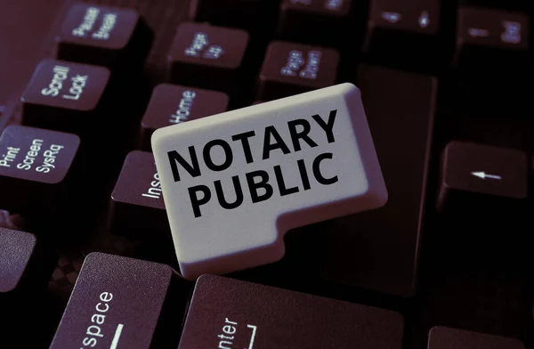Notary Public Conceptual Photo Legality Documentation Authorization Certification Contract — 스톡 사진
