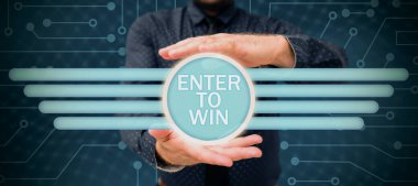 Enter To Win 'i gösteren metin işareti, konseptin anlamı ödül ya da kazanma şansı karşılığında bir şeyin değiş tokuşudur