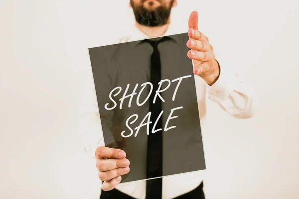 Escribir Mostrando Texto Short Sale Visión General Del Negocio Casa — Foto de Stock