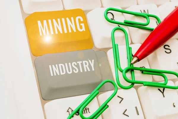Handwriting text Mining Industry, Business overview extraction of precious minerals and geological materials