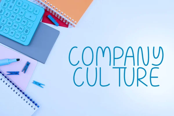 Szöveg Felirat Bemutatása Company Culture Üzleti Ötlet Átható Értékek Attitűdök — Stock Fotó