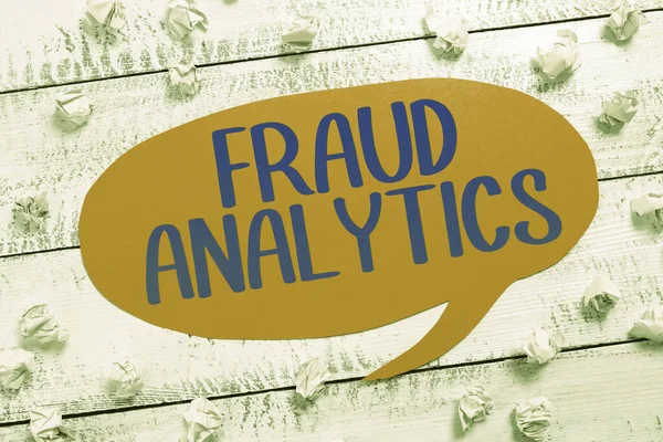 Inspiratie Toont Teken Fraud Analytics Business Idee Identificatie Van Werkelijke — Stockfoto