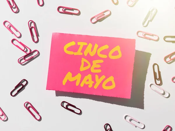 Legenda Conceitual Cinco Mayo Ideia Negócio Celebração Mexicano Americana Realizada — Fotografia de Stock