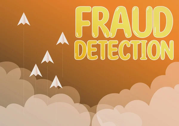 Legenda Conceitual Detecção Fraude Identificação Vitrine Negócios Fraude Real Esperada — Fotografia de Stock