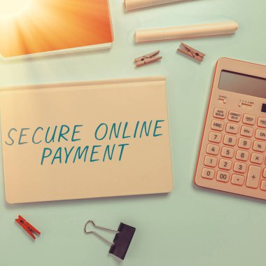 Metin işareti Güvenli Çevrimiçi Ödeme, İş Genel Görünümü Ödeme yapan mal ve hizmetlerin Korunan çevrimiçi sistemi