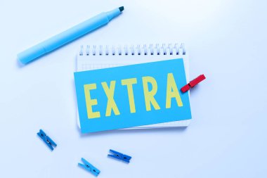 Kavramsal başlık Ekstrası, İş kavramı mevcut veya olağan miktar sayısına eklendi. Normal sayıya ek olarak daha fazla bilgi verin.