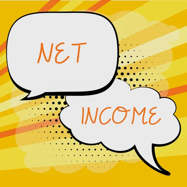 Handschrift Tekst Netto Inkomen Bedrijf Aanpak Van Het Bruto Inkomen — Stockfoto