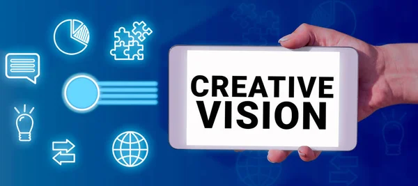 Conceptual Display Creative Vision Conceptual Photo Process Purposefully Generating Visual — Stock Photo, Image