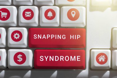 El yazısı metni Snapping Hip Sendromu, iş fikri duyulabilir şıklık veya kalça çevresinde oluşan tıklama