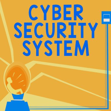 Siber Güvenlik Sistemi sunan metin başlığı, bilgisayarların hacklenmesini engelleyen İnternet Kavram Teknikleri