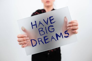 Kavramsal gösterimin Büyük Düşleri, Geleceğin Tutku Arzusu Motivasyon Hedefi Sözcüğü