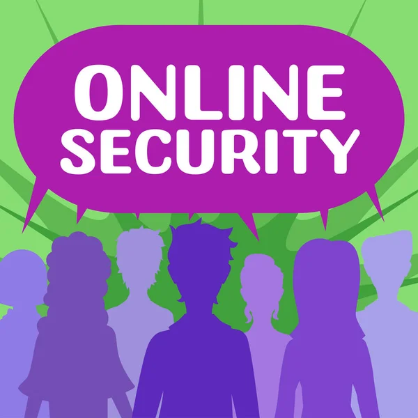 Çevrimiçi Güvenlik Nternet Konsepti Çevrimiçi Işlemlerin Güvenliğini Sağlama Eylemi — Stok fotoğraf
