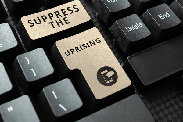 Légende Texte Présentant Suppression Uprising Business Overview Invader Prendre Contrôle — Photo